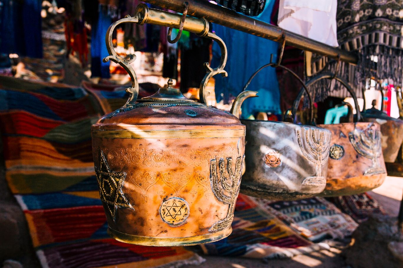 Clay pots market morocco